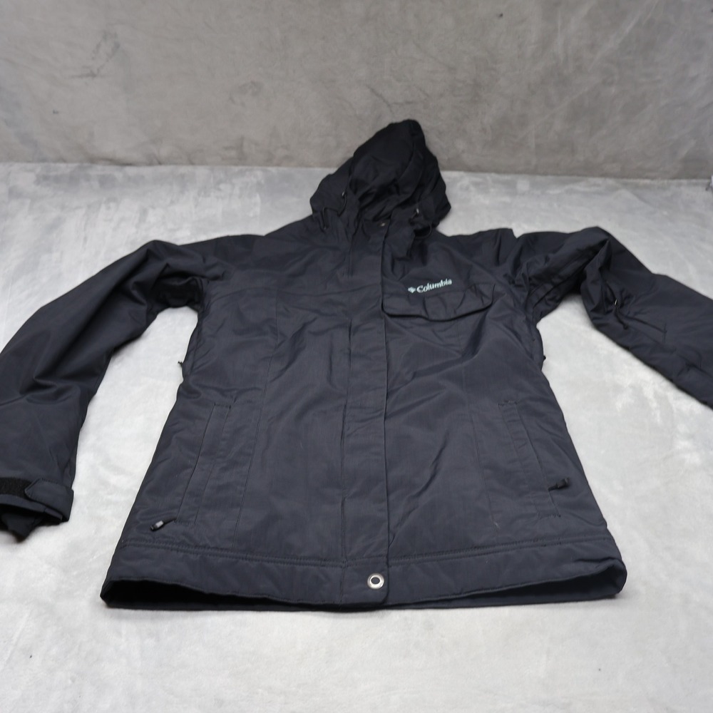 Columbia Jacket Women Small Black Benton Springs Omni-Heat Insulated Waterproof